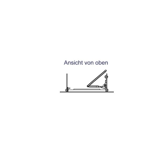 Produktbild WAD 102 203  -  Wandauslass WAD Rahmen mit Klappdeckel Typ 2, weiss